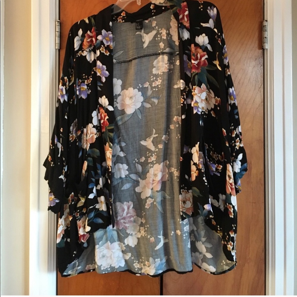 Forever 22 floral kimono